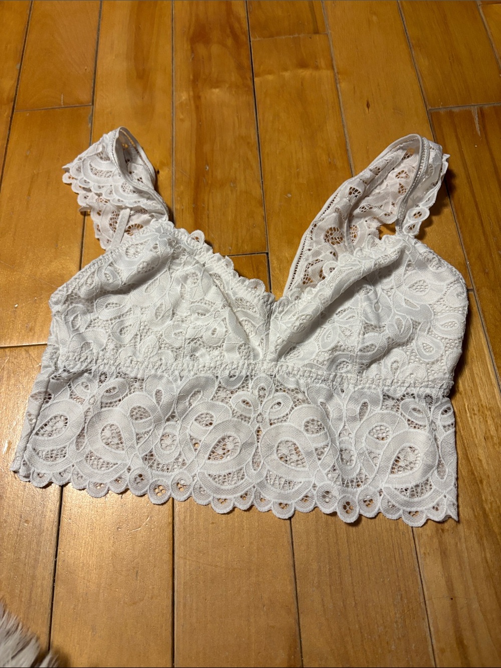 Gilly Hicks White Lace Bralette